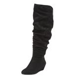 Wide Width Women's The Tamara Regular Calf Boot by Comfortview in Black (Size 10 W)