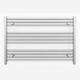 Myhomeware 800mm Wide Flat Chrome Electric Pre-Filled Heated Towel Rail Radiator For Bathroom Designer UK (800mm x 600mm (h))
