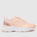 PUMA cassia distressed trainers in pale pink