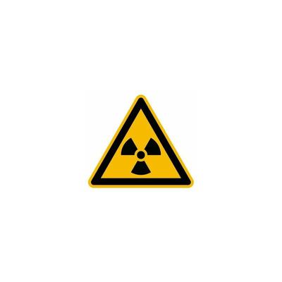 Klar - Warnung vor radioaktiven Stoffen Alu 200 mm