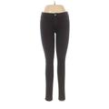 Hollister Jeggings - Mid/Reg Rise: Black Bottoms - Women's Size 29 - Dark Wash