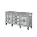 Rosdorf Park Server w/ 6 Mirrored Drawers & 2 Single Doors, Silver | 36 H x 68 W x 18 D in | Wayfair A45533B6E6C748CEB35B2226EAC64379