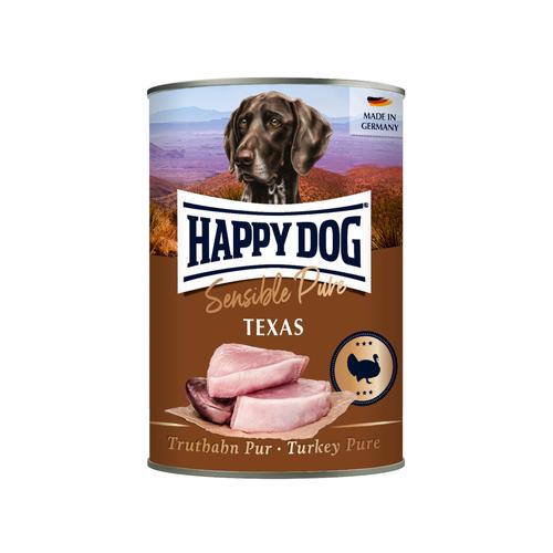 6x400g Happy Dog Sensible Pure Texas (Truthahn Pur) Hundefutter nass