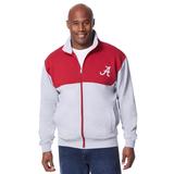Men's Big & Tall NCAA Zip Front Fleece Jacket by NCAA in Alabama (Size XL)