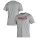 Men's adidas Heathered Gray Nebraska Huskers Sideline Football Locker Practice Creator AEROREADY T-Shirt