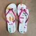 Kate Spade Shoes | Kate Spade Popsicle/ Ice Cream Flip Flop Sandals 7/8 | Color: Pink/White | Size: 7/8