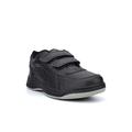 Mens Wide Fit Trainers Mens Coated Leather Trainers Mens Wide Fit Shoes Mens Touch Fastening Trainers Mens Trainers Mens Coated Leather Shoes Sizes 7-14 Size 13 Size 14 Black/White 13 UK