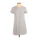 Love, Fire Casual Dress - Shift: Gray Marled Dresses - Women's Size Small