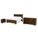 Latitude Run® Geil Cappuccino 3-Piece Bedroom Set w/ Dresser Wood in Brown | 47.25 H x 66 W x 89.25 D in | Wayfair 1BB2443C3BF941169C2F3FF27EACDAA8