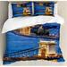 East Urban Home European Duvet Cover Set Microfiber in Blue/Yellow | King Duvet Cover + 2 Shams | Wayfair 19C4FF2B826444B99B7F4F4F7DD2B311