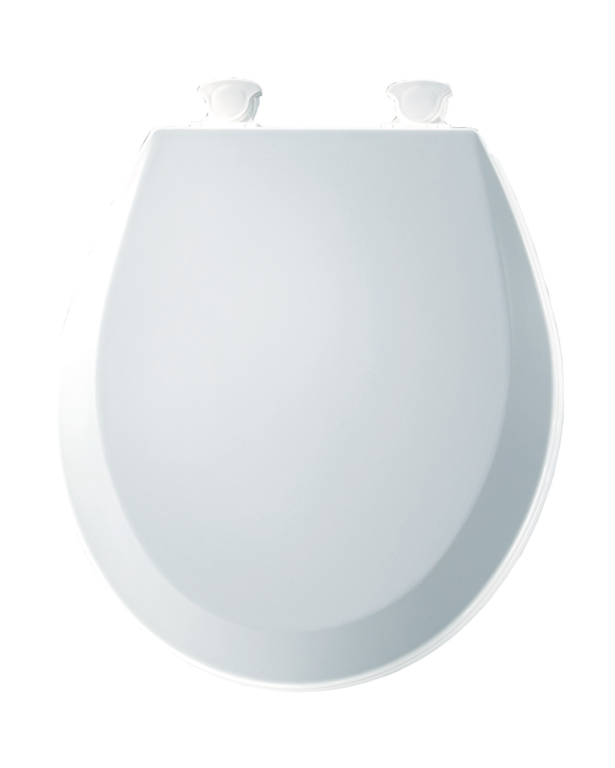 Bemis 500EC Round Closed-Front Enameled Wood Toilet Seat with Beveled Cover White Accessory Toilet Seat Round