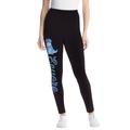 Plus Size Women's Disney Women's Leggings Black Eeyore Placed by Disney in Black Eeyore Placed (Size M)