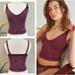 Free People Tops | New Free People Washed Seamless Crop, Xs/S | Color: Purple | Size: Xs/S