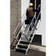Escalier industriel 10 marches - Hauteur à franchir 2.47m - Inclinaison 60° - SCA7368/10