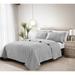 West Valley Stonewashed Micro Trapunto Embroidered Quilt Set