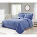 West Valley Stonewashed Diamond Ruffle Embroidered Quilt Set