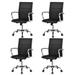 Latitude Run® Faux Leather High Back Conference Task Chair Upholstered in Black | 41.5 H x 22 W x 24 D in | Wayfair