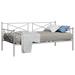 Wade Logan® Anveer Twin Metal Daybed Metal in Gray | 34.5 H x 41.5 W x 78.5 D in | Wayfair AF40745C98FC42DA97B9DB0346F2C588