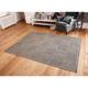 Check Flatweave Grey 100% Polypropylene Rug