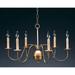 Northeast Lantern 26 Inch 6 Light Chandelier - 969-AB-LT6