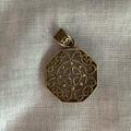 Anthropologie Jewelry | Gold Plated Filigree Pendant | Color: Gold | Size: Os