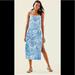 Lilly Pulitzer Dresses | Lilly Pulitzer Midi Dress With Side Slits And Built In Shorts | Color: Blue | Size: 4