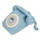 Corded Retro Phone, 1980s Retro Landline Telephone Classic Rotary Design Old Fashioned Corded Desk Phone Built in Voice Smart Chips, Wired AntiqueTelephone for Home/Office/Hotel(Sky Blue)