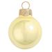 Pearl Finish Glass Christmas Ball Ornaments - 3.25" (80mm) - Yellow - 8ct