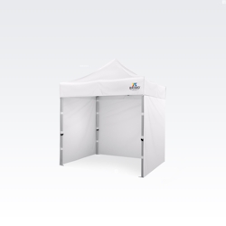 Scherenzelte 2x2m - mit 3 Wänden - Weiß Image
