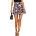 Free People Skirts | Free People Floral Pleated Skirt Size 0 | Color: Black/Purple | Size: 0