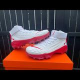 Nike Shoes | Nike Ohio State Pe Force Savage Pro 2 Shark Linemen Football Cleats Size 11.5 | Color: Red/White | Size: 11.5