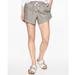 Athleta Shorts | Athleta Beachside Bali Gray Linen Elastic Waist Shorts Size 6 Euc | Color: Gray | Size: 6