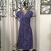 Athleta Dresses | Athleta Soft Faux Wrap Spring Dress Sz M | Color: Purple | Size: M