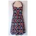 Anthropologie Dresses | Edme & Esyllte Primula Black Colorful Halter Dress 14 Nwt | Color: Black/Purple | Size: 14