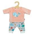 Heless 2285 - Puppenkleidung im Design Wal Bobby, 2 teiliger Pyjama mit Shirt und Stoffhose für Puppen und Kuscheltiere der Größe 35 - 45 cm