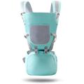 Baby Carrier Ergonomic with Hip Seat Child Carrier Backpack Multifunction Baby Sling Wrap,Suitable for Infants Born in Four Seasons (Color : Gray)