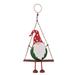 Sunset Vista Designs 414455 - 15" Swing Gnome Christmas Tree Ornament