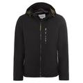 Camel Active Softshell-Jacke mit abnehmbarer Kapuze Herren black, Gr. 102, Polyester, Jacken outdoor