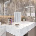 Gardenix Decor Bathroom Free Standing Towel Stand Metal in Gray | 12.6 H x 6.5 W x 3.14 D in | Wayfair B09BHLGHMS