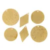 Anhänger Rund & Raute, gold, 13–27 mm, 6 Stück