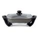 Kenmore Non-Stick Electric Skillet w/ Glass Lid 12x12" Black & Gray Non Stick/Cast Iron in Black/Gray | 7 H x 12 W x 16.25 D in | Wayfair