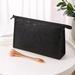 Everly Quinn Portable Makeup Bag Travel in Black | 6.7 H x 10.63 W x 3.54 D in | Wayfair C194A965A8644B2FB74E7BB11CC3193D