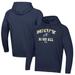 Men's Under Armour Navy Midshipmen Baseball All Day Arch Fleece Pullover Hoodie