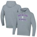 Men's Under Armour Gray Northwestern Wildcats Baseball All Day Arch Fleece Pullover Hoodie