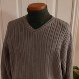 J. Crew Sweaters | J. Crew, Cotton, Xl V Neck Ribbed Pullover | Color: Gray | Size: Xl