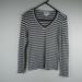 Anthropologie Tops | Michael Stars For Anthropologie Shine Striped Top Size Xs | Color: Black/Gray | Size: Xs