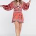 Free People Dresses | Free People Luna Dress/ Size Xs | Color: Orange/Red | Size: Xs