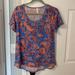 Lularoe Tops | Lularoe Classic Tee, Size Small | Color: Blue/Pink | Size: S