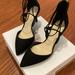 Jessica Simpson Shoes | Jessica Simpson Black Suede Stiletto Pump Low Heel Women Size 9 | Color: Black | Size: 9