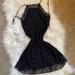 Free People Dresses | Intimately Free People Slip Dress With Lace | Color: Black | Size: Xs